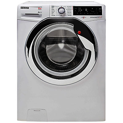 Hoover Dynamic Next Premium DXP 412AIW3 Freestanding Washing Machine, 12kg Load, A+++ Energy Rating, 1400rpm Spin, White Hoover Dynamic Next Premium DXP 412AIW3 Freestanding Washing Machine, 12kg Load, A+++ Energy Rating, 1400rpm Spin, White